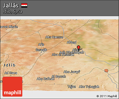 Satellite Panoramic Map of Jallās
