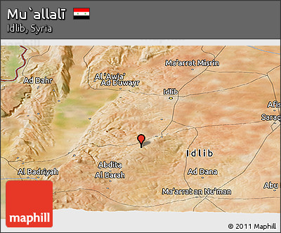 Satellite Panoramic Map of Mu`allalī