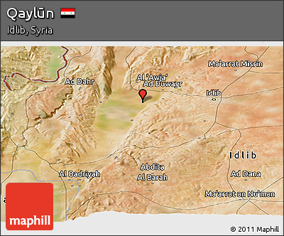 Satellite Panoramic Map of Qaylūn