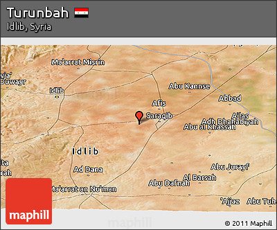 Satellite Panoramic Map of Turunbah