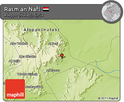 Physical 3D Map of Rasm An Nafl