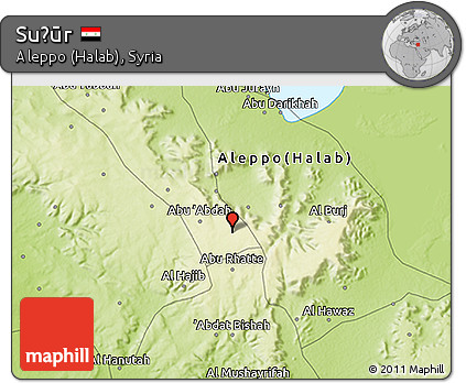 Physical 3D Map of Suḩūr