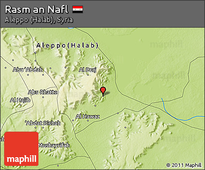 Physical 3D Map of Rasm An Nafl