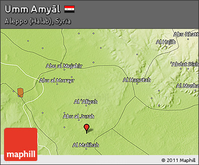 Physical 3D Map of Umm Amyāl