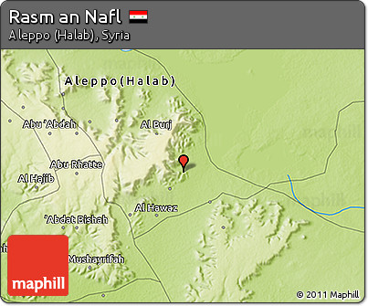 Physical 3D Map of Rasm An Nafl