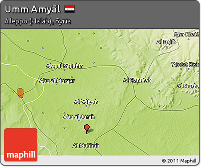 Physical 3D Map of Umm Amyāl