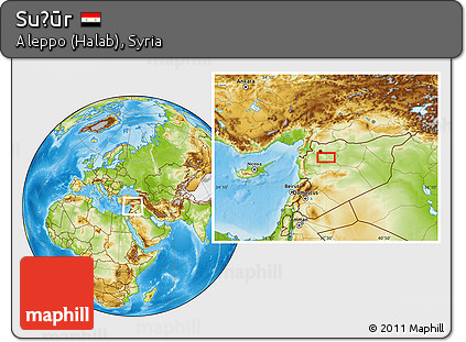 Physical Location Map of Suḩūr