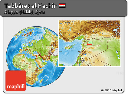 Physical Location Map of Tabbâret Al Hachîr