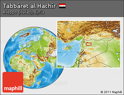 Physical Location Map of Tabbâret Al Hachîr