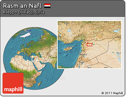 Satellite Location Map of Rasm An Nafl