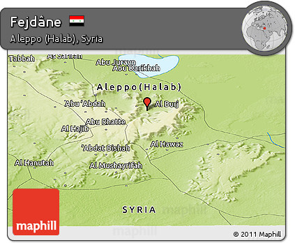 Physical Panoramic Map of Fejdâne
