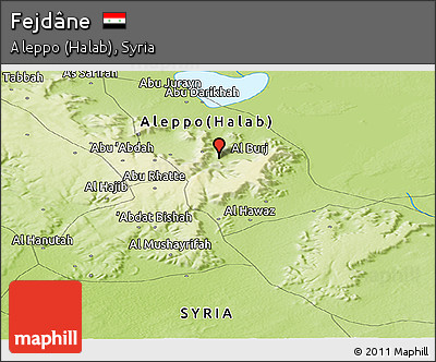 Physical Panoramic Map of Fejdâne