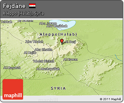 Physical Panoramic Map of Fejdâne
