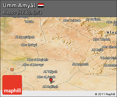 Satellite Panoramic Map of Umm Amyāl