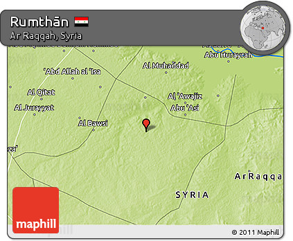 Physical 3D Map of Rumthān
