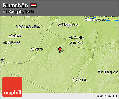Physical 3D Map of Rumthān