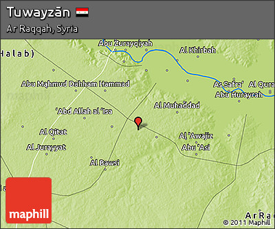 Physical 3D Map of Tuwayzān