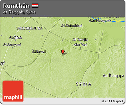 Physical 3D Map of Rumthān