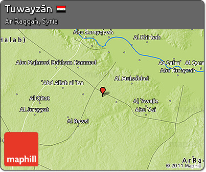 Physical 3D Map of Tuwayzān