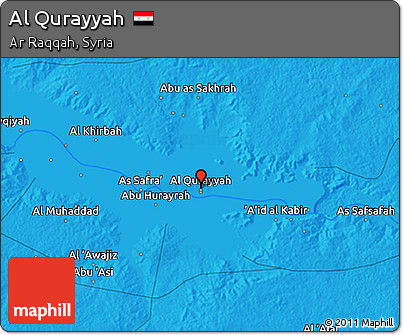 Political 3D Map of Al Qurayyah