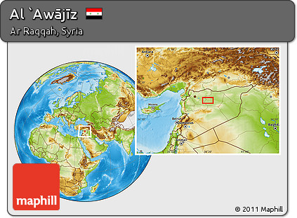 Physical Location Map of Al `Awājīz