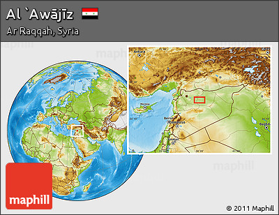 Physical Location Map of Al `Awājīz