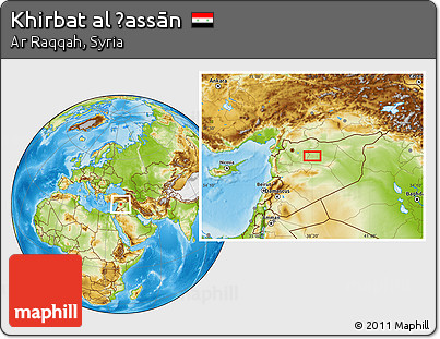 Physical Location Map of Khirbat Al Ḩassān