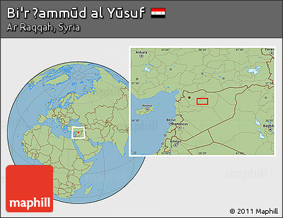 Savanna Style Location Map of Bi'r Ḩammūd Al Yūsuf