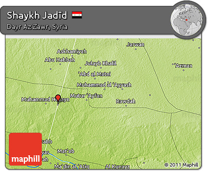 Physical 3D Map of Shaykh Jadīd