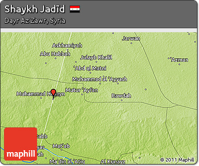 Physical 3D Map of Shaykh Jadīd