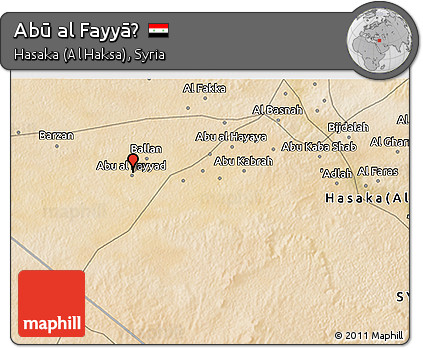 Satellite 3D Map of Abū Al Fayyāḑ