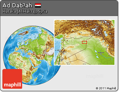Physical Location Map of Ad Dabḩah