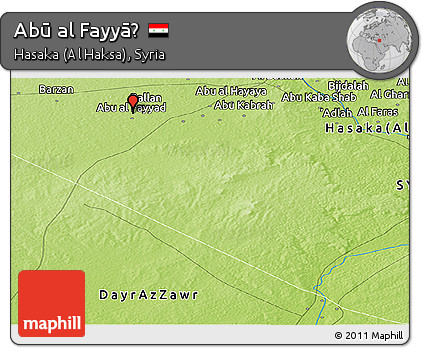 Physical Panoramic Map of Abū Al Fayyāḑ