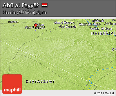 Physical Panoramic Map of Abū Al Fayyāḑ