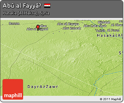 Physical Panoramic Map of Abū Al Fayyāḑ