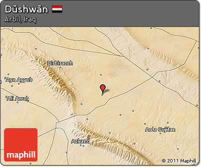 Satellite 3D Map of Dūshwān