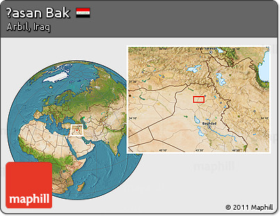 Satellite Location Map of Ḩasan Bak
