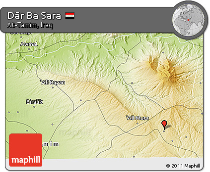 Physical 3D Map of Dār Ba Sara