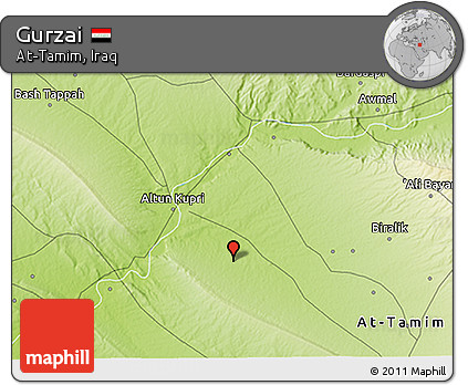 Physical 3D Map of Gurzai