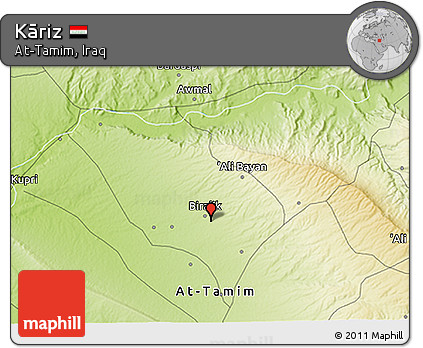 Physical 3D Map of Kāriz