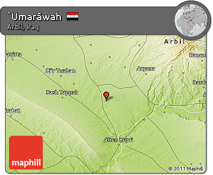 Physical 3D Map of `Umarāwah