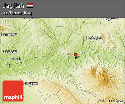 Physical 3D Map of Jagilah