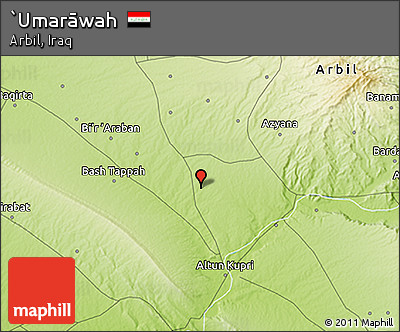 Physical 3D Map of `Umarāwah