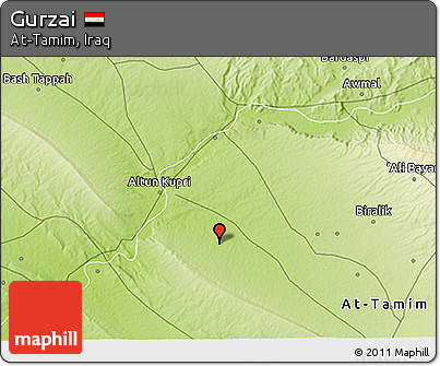 Physical 3D Map of Gurzai
