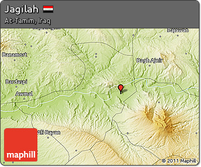 Physical 3D Map of Jagilah