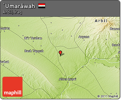 Physical 3D Map of `Umarāwah
