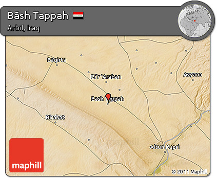 Satellite 3D Map of Bāsh Tappah