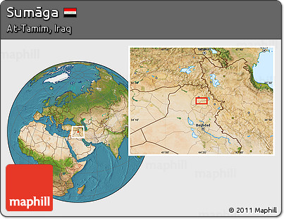 Satellite Location Map of Sumāga
