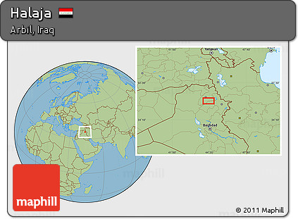 Savanna Style Location Map of Halaja