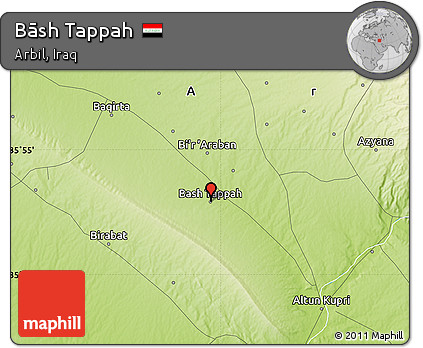 Physical Map of Bāsh Tappah